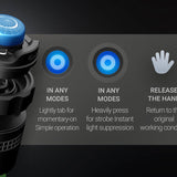 Nextorch TA30C-MAX Tactical LED Flashlight - 3000 Lumens - CREE XHP50D-HI - Includes 1 x USB-C Rechargeable 21700