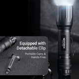 Nextorch TA30C-MAX Tactical LED Flashlight - 3000 Lumens - CREE XHP50D-HI - Includes 1 x USB-C Rechargeable 21700