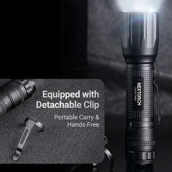 Nextorch TA30C-MAX Tactical LED Flashlight - 3000 Lumens - CREE XHP50D-HI - Includes 1 x USB-C Rechargeable 21700
