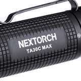 Nextorch TA30C-MAX Tactical LED Flashlight - 3000 Lumens - CREE XHP50D-HI - Includes 1 x USB-C Rechargeable 21700