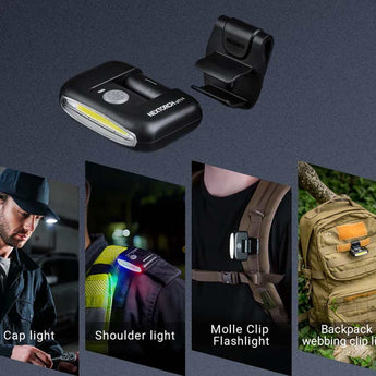 Nextorch UT11C USB-C Rechargeable LED Clip Light - 170 Lumens - Uses Built-in 640mAh Li-ion Battery Pack