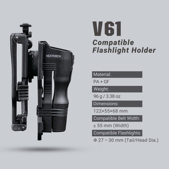 Nextorch V61 Holster for the TA30, TA01, TA15, E51 and E6
