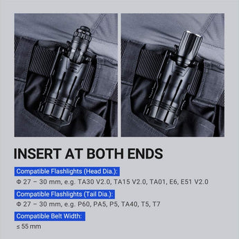 Nextorch V61 Holster for the TA30, TA01, TA15, E51 and E6