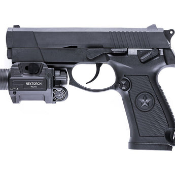 Nextorch WL21 LED Weapon Light with Red, Green, or Infrared Laser - 650 Lumens - Osram P9 - Includes 1 x 16340 with Built-In Charging Port