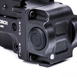 Nextorch WL22 USB-C Rechargeable LED Weapon Light - 650 Lumens - Osram P9 - Includes Built-In Li-ion Battery Pack - With Choice of Red or Green Laser