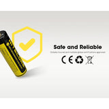 Nitecore NH2400 AA 2400mAh / 3600mWh 1.5V Rechargeable Protected Lithium-Ion Button Top Battery Kit - Includes 4 x AA Batteries and 1 x USB-C Charging Cable