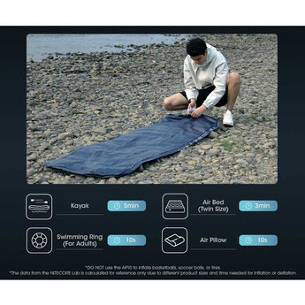 Nitecore AP10 USB-C Rechargeable Ultra Compact Electric Air Pump - Uses Built-in 3600mAh Li-ion Battery Pack