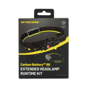 Nitecore Carbon Battery 6K USB-C Rechargeable Extended Runtime Headlamp Kit for the NU40, NU43, NU50 and HC65 UHE