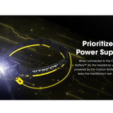Nitecore Carbon Battery 6K USB-C Rechargeable Extended Runtime Headlamp Kit for the NU40, NU43, NU50 and HC65 UHE