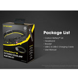 Nitecore Carbon Battery 6K USB-C Rechargeable Extended Runtime Headlamp Kit for the NU40, NU43, NU50 and HC65 UHE