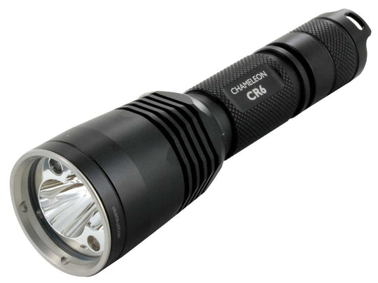 Nitecore Chameleon CR6 Red LED Flashlight - CREE XM-L2 & CREE XP-G2 R5 - 440 Lumens - Uses 2 x CR123A or 1 x 18650
