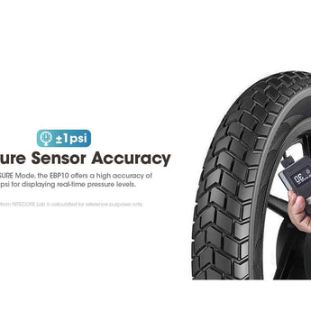 Nitecore EBP10 Portable Electric Pump - 144psi Max - Uses Built-in 14.8V 8.88Wh Li-ion Battery Pack