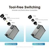 Nitecore EBP10 Portable Electric Pump - 144psi Max - Uses Built-in 14.8V 8.88Wh Li-ion Battery Pack