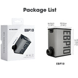 Nitecore EBP10 Portable Electric Pump - 144psi Max - Uses Built-in 14.8V 8.88Wh Li-ion Battery Pack