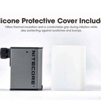 Nitecore EBP10 Mini Portable Electric Pump - 120psi Max - Uses Built-in 11.1V 2.55Wh Li-ion Battery Pack