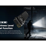 Nitecore EDC23 Saber USB-C Rechargeable LED Flashlight - 2500 Lumens - 2 x NiteLab UHi 25 - Uses Built-in 1500mAh Li-ion Battery Pack