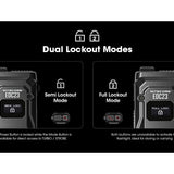 Nitecore EDC23 Saber USB-C Rechargeable LED Flashlight - 2500 Lumens - 2 x NiteLab UHi 25 - Uses Built-in 1500mAh Li-ion Battery Pack