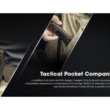 Nitecore EDC23 Saber USB-C Rechargeable LED Flashlight - 2500 Lumens - 2 x NiteLab UHi 25 - Uses Built-in 1500mAh Li-ion Battery Pack