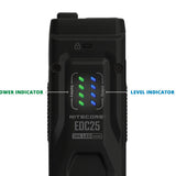 Nitecore EDC25 USB-C Rechargeable LED Flashlight - 3000 Lumens - 2 x NiteLab UHi 20 - Uses Built-in 1700mAh Li-ion Battery Pack