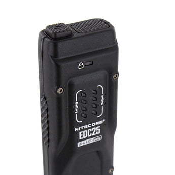Nitecore EDC25 USB-C Rechargeable LED Flashlight - 3000 Lumens - 2 x NiteLab UHi 20 - Uses Built-in 1700mAh Li-ion Battery Pack