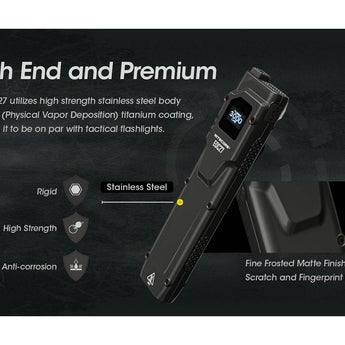 Nitecore EDC27 USB-C Rechargeable LED Flashlight - 3000 Lumens - 2 x Luminus SST-40 - Uses Built-in 3.7V 1700mAh Li-ion Battery Pack