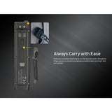 Nitecore EDC27 UHi USB-C Rechargeable LED Flashlight - 3100 Lumens - NiteLab UHi 20 - Uses Built-in 3.7V 1700mAh Li-ion Battery Pack