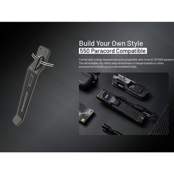 Nitecore EDC27 UHi USB-C Rechargeable LED Flashlight - 3100 Lumens - NiteLab UHi 20 - Uses Built-in 3.7V 1700mAh Li-ion Battery Pack