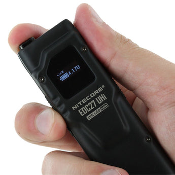 Nitecore EDC27 UHi USB-C Rechargeable LED Flashlight - 3100 Lumens - NiteLab UHi 20 - Uses Built-in 3.7V 1700mAh Li-ion Battery Pack
