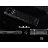 Nitecore EDC29 USB-C Rechargeable LED Flashlight - 6500 Lumens - 2 x NiteLab UHi 20 - Uses Built-in 2500mAh Li-ion Battery Pack