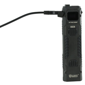 Nitecore EDC29 USB-C Rechargeable LED Flashlight - 6500 Lumens - 2 x NiteLab UHi 20 - Uses Built-in 2500mAh Li-ion Battery Pack