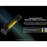 Nitecore EDC33 USB-C rechargeable Tactical LED Flashlight - NiteLab Uhi 20 MAX - 4000 Lumens - Uses Built-in 4000mAh Li-ion Battery Pack
