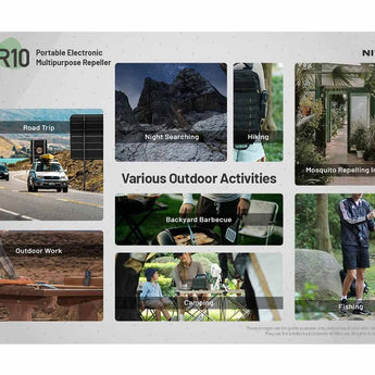 Nitecore EMR10 USB-C Rechargeable Portable Electronic Multi-Purpose Insect Repeller - Includes 2 x 21700