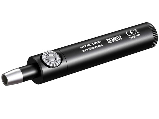 Nitecore GEM 8 UV Jeweler Light - 3000mW - 365nm - Uses 1 x 18650 or 2 x CR123A