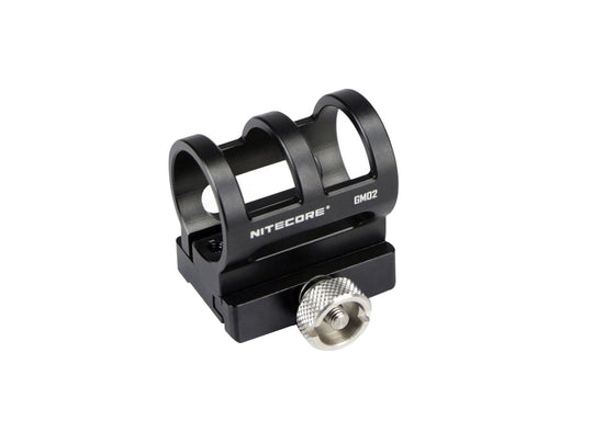 Nitecore GM02 Picatinny Rail Flashlight Mount - Fits Nitecore SRT6, SRT7, MT2C, MT25, MT26, MT40, MH25, and MH40 flashlights