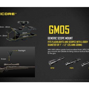 Nitecore GM05 Scope Mount