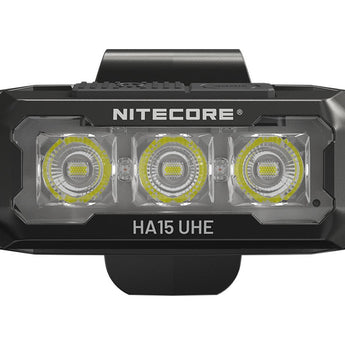 Nitecore HA15-UHE LED Headlamp - 400 Lumens - 6 x NiteLab UHE - Includes 1 x AA