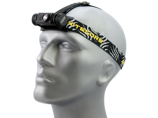 Nitecore HC60 USB Rechargeable Headlamp - CREE XM-L2 U2 LED - 1000 Lumens - Uses 1 x 18650 (Included) or 2 x CR123As