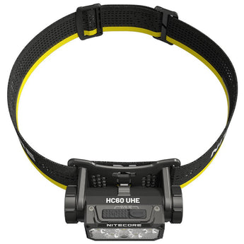 Nitecore HC60 UHE USB-C Rechargeable LED Headlamp - 1600 Lumens - 6 x NiteLab UHE LEDs - Includes 1 x 18650