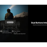 Nitecore HC65-UHE Rechargeable LED Flashlight - NiteLab UHE LED - 2000 Lumens - Uses NL1840HP 4000mAh 18650 Lithium-ion Battery - Black or Grey