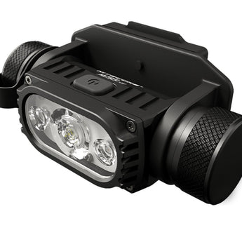 Nitecore HC65M-V2 USB-C Rechargeable Triple Output LED Helmet Light - Luminus SST-40-W - 1750 Lumens - Includes 1 x 18650