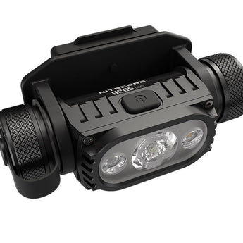 Nitecore HC65M-V2 USB-C Rechargeable Triple Output LED Helmet Light - Luminus SST-40-W - 1750 Lumens - Includes 1 x 18650
