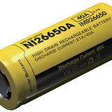 Nitecore IMR 26650 4200mAh 3.7V Unprotected High-Drain 40A Lithium Manganese (LiMn2O4) Flat Top Battery - Boxed