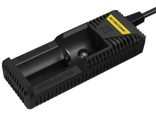 Nitecore Intellicharge i1 Smart Battery Charger - Angle Shot