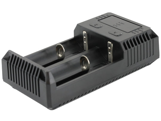 Nitecore Intellicharge i2 2-Channel Smart Charger for Li-ion, Ni-Cd, & NiMH Batteries - 2016 Edition