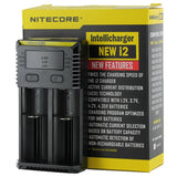 Nitecore Intellicharge i2 2-Channel Smart Charger for Li-ion, Ni-Cd, & NiMH Batteries - 2016 Edition