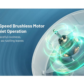 Nitecore Izz Cool 30 USB-C Rechargeable Handheld Misting Fan - Uses Built-in 3500mAh Li-ion Battery Pack - White or Blue