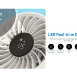 Nitecore Izz Cool 30 USB-C Rechargeable Handheld Misting Fan - Uses Built-in 3500mAh Li-ion Battery Pack - White or Blue