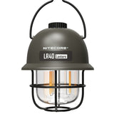 Nitecore LR40 USB-C Rechargeable LED Lantern - 100 Lumens - Uses Built-in 4000mAh Li-ion Battery Pack - in Army Green or White