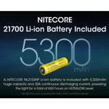 Nitecore MH12 Pro USB-C Rechargeable LED Flashlight - 3300 Lumens - Uhi 40 LED - Includes 1 x 21700