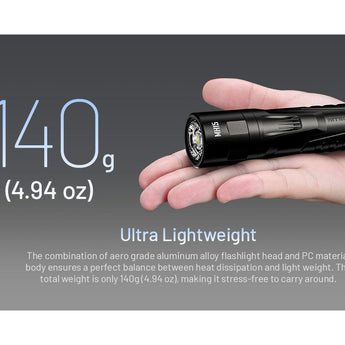 Nitecore MH15 USB-C Rechargeable Power Bank LED Flashlight - 2000 Lumens - Luminus SST40 - Uses Built-in 5000mAh Li-ion Battery Pack